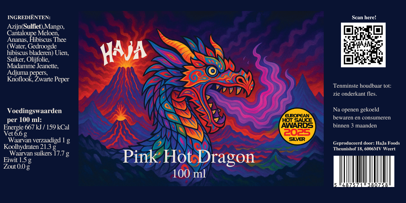 HaJa Pink Dragon Hot Sauce